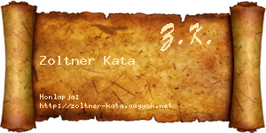 Zoltner Kata névjegykártya